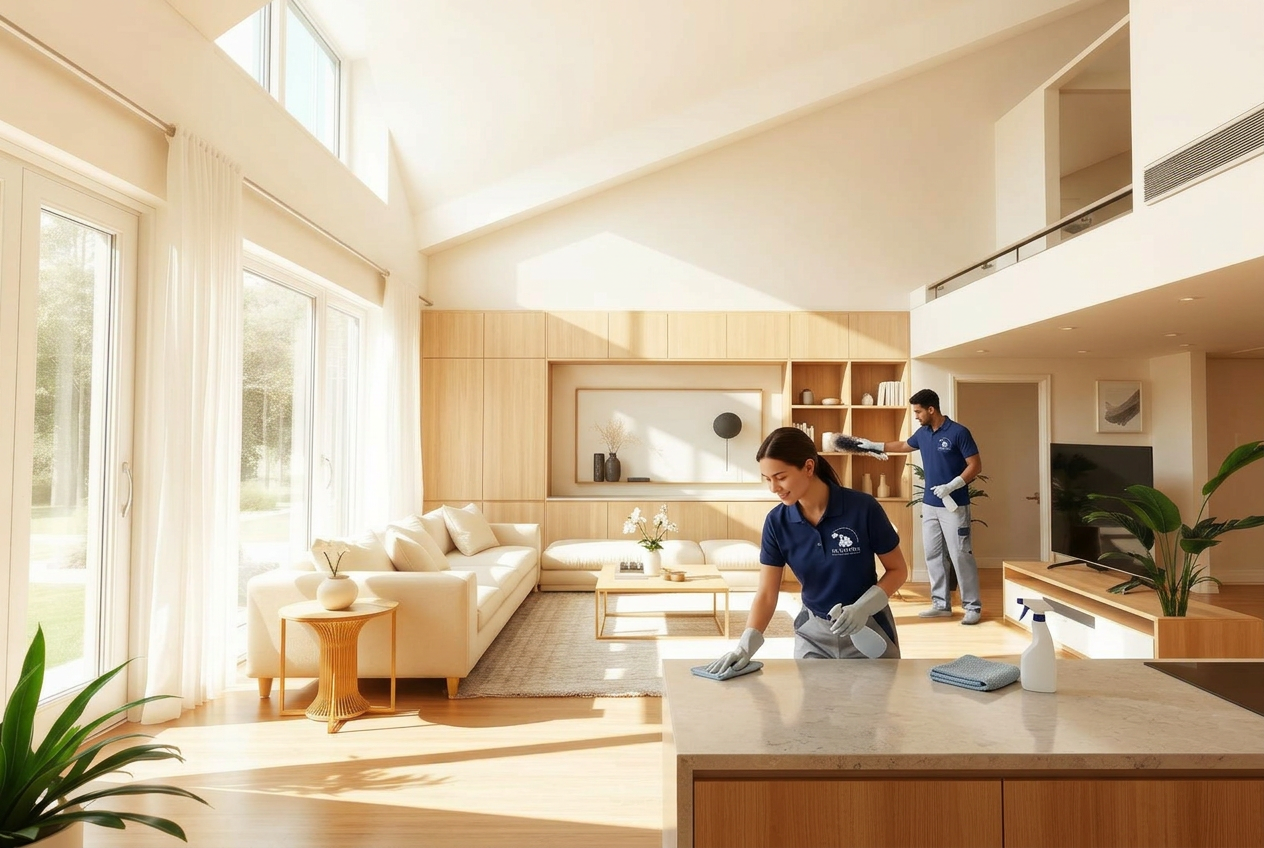 Bright, immaculately clean home interior